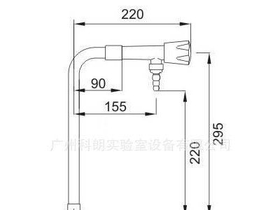 【特惠】广州科朗 KELAB-P106 单口立式纯水龙头(立式纯水化验龙头)