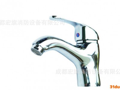 直销 水龙头低款四方单孔面盆龙头锌合金洗脸盆冷热水龙头