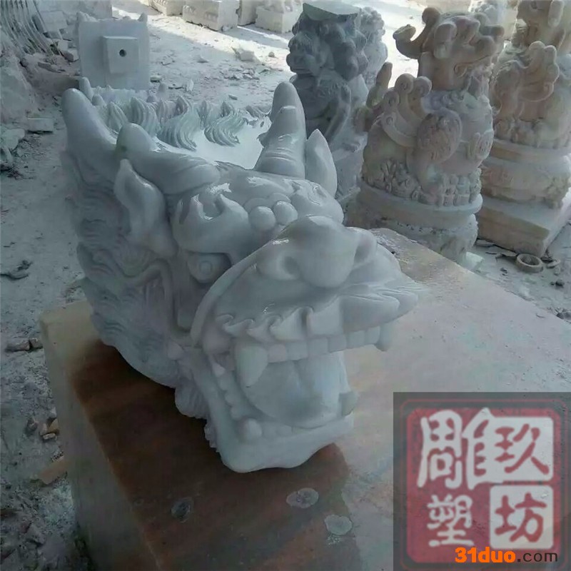 石雕 石雕龙头 石雕喷水龙头 石头汉白玉龙头 石雕园林龙头 石雕喷水龙头 石雕家居喷水龙头挂件 石雕堤坝喷水挂件龙头