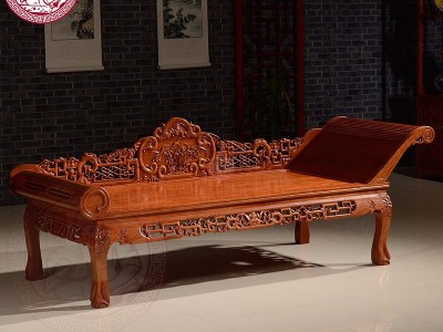 东阳民创红木家具非洲黄花梨木豪华贵妃床贵妃椅客厅实木中式包邮