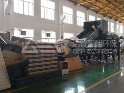 家具破碎机处理线 大件家具垃圾撕碎机 垃圾撕碎机处理方案