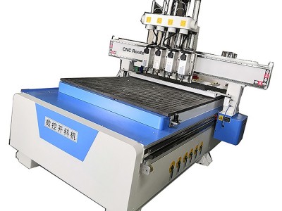 **四工序开料机 四头雕花机板式家具生产线