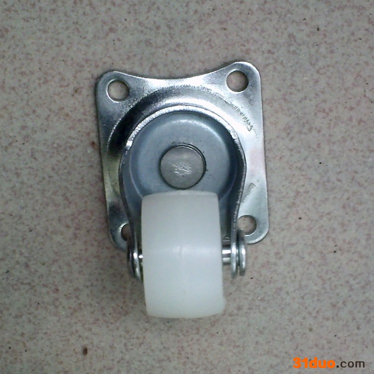 厂家销售1.2寸白PP家具万向脚轮 白PP家具万向脚轮 万向脚轮