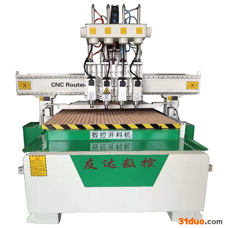 厂家销售四工序开料机橱柜衣柜雕刻机板式家具生产线