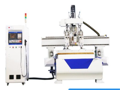 数控加工中心开料机 12把刀自动换刀板式家具开料雕刻机