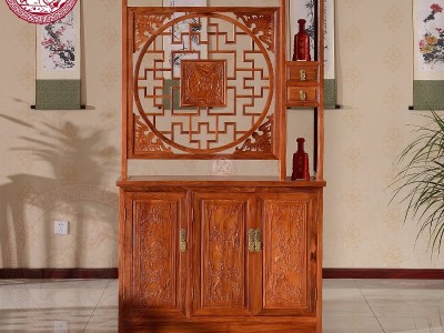 包邮东阳红木家具非洲黄花梨木1.123米m玄关柜子客厅门厅柜全实木