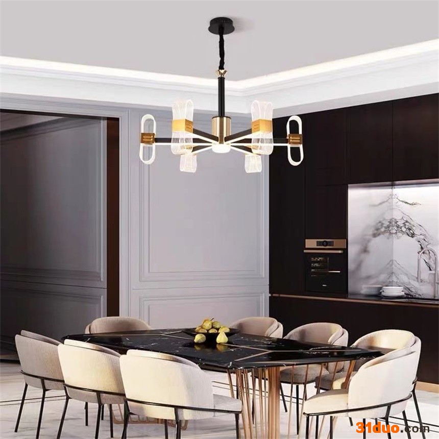 维溢佳 客厅吊灯 吊灯北欧现代简约轻奢LED吊灯个性  北欧餐厅灯 欢迎咨询