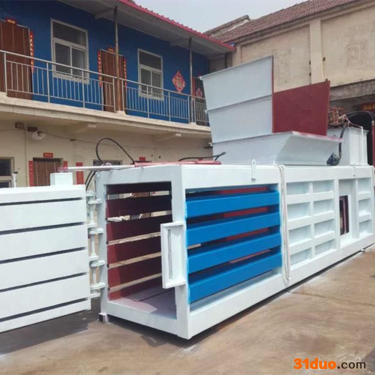 富德液压废纸打包机塑料压缩打包机厂家易拉罐金属打包机皮革废品压块机下脚料废纸压挤包机