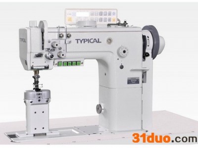 立柱式双针中厚料综合送料缝纫机全自动皮革剪线缝纫机