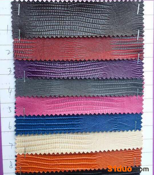 喷涂人造皮革蜥蜴纹皮革 装饰皮革 箱包皮革