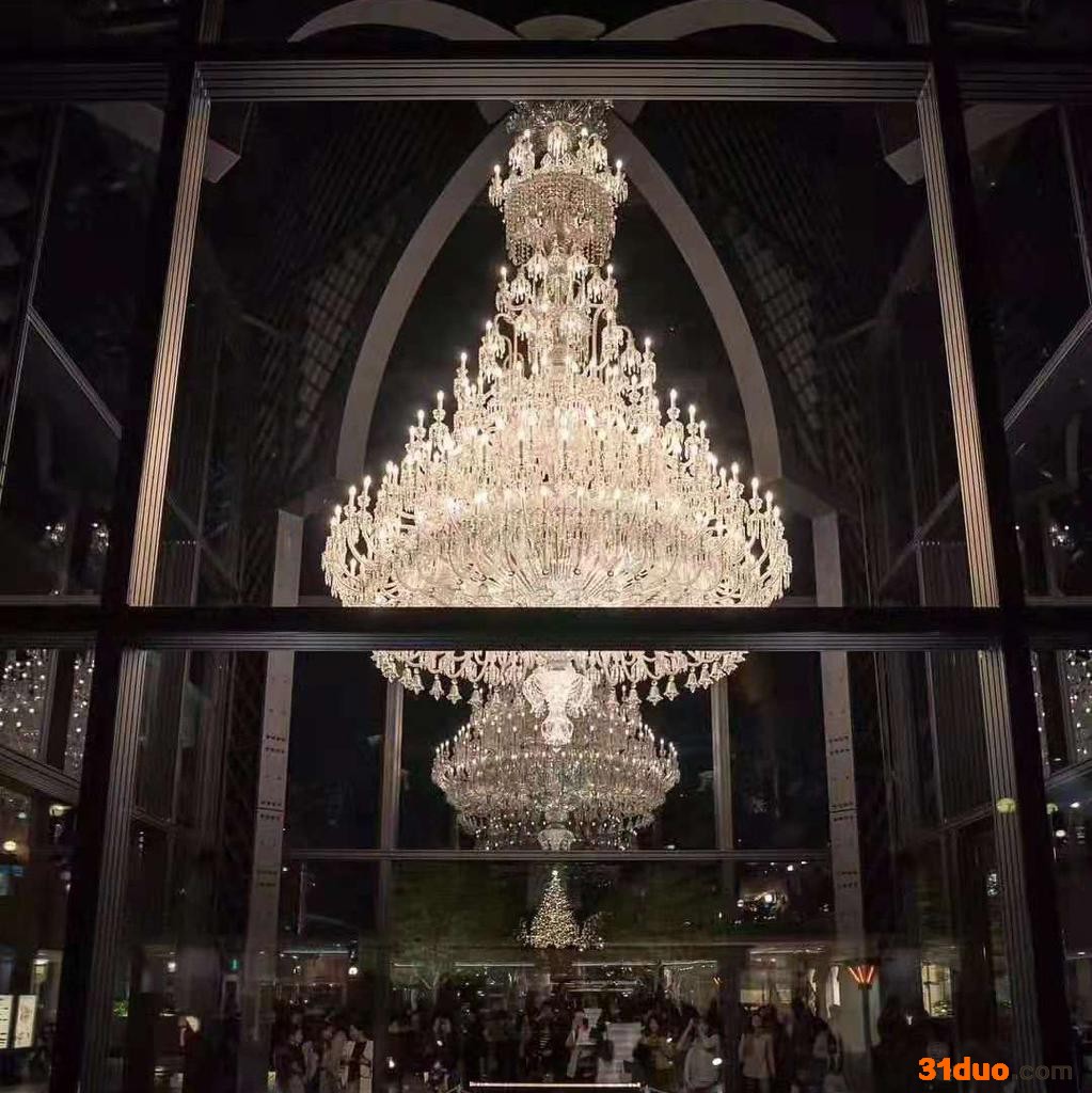别墅大吊灯 售楼处水晶灯 酒店工程吊灯-大型水晶吊灯厂家，水晶吊灯定做
