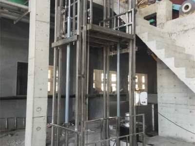 西藏不锈钢导轨式升降平台 皮革厂不锈钢升降货梯 西藏不锈钢升降平台厂家