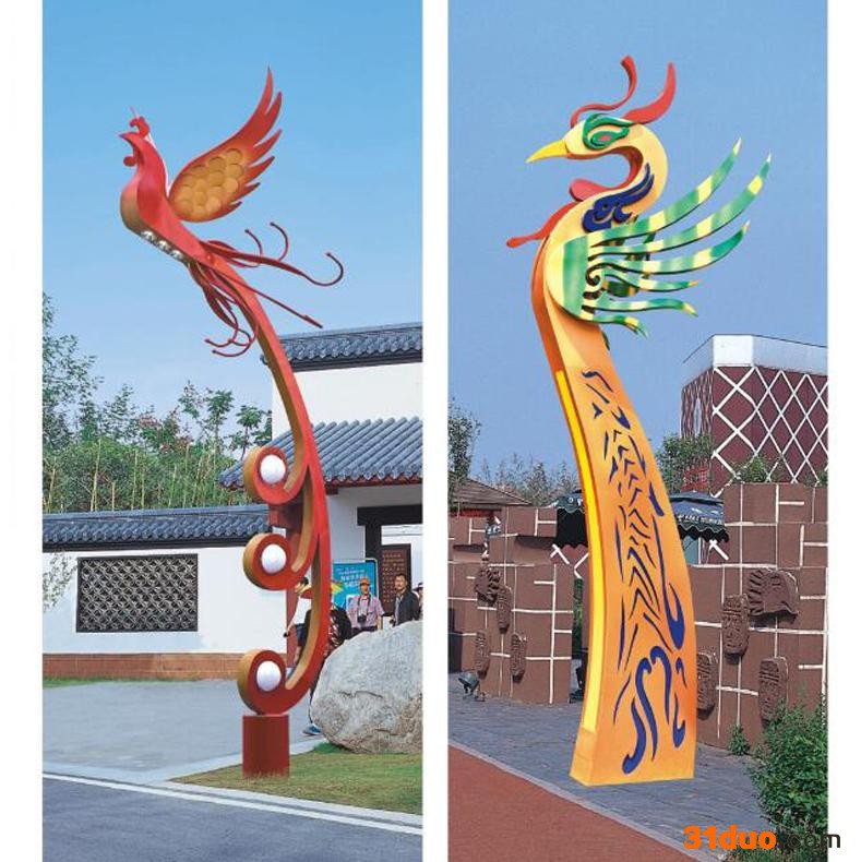 AE照明AE-JGD-01 艺术景观灯建筑小区景观灯led 艺术景观灯 造形景观灯 凤凰景观灯