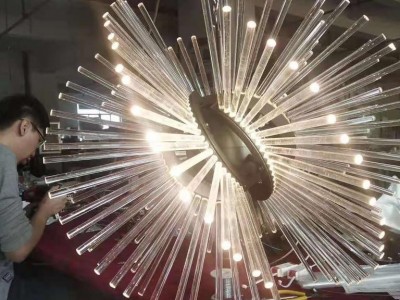 水晶灯**店水晶灯 酒店大堂灯-仰德水晶灯厂家，酒店水晶灯定制