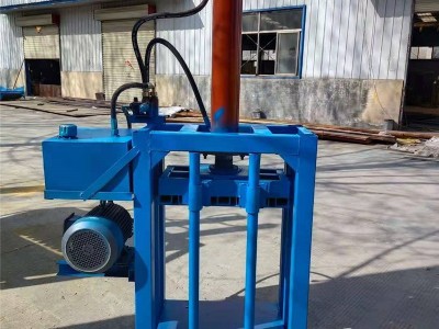 废料打包机立式 皮革压缩机视频 废纸打包设备