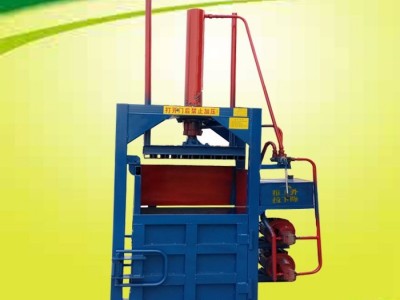 工厂废料塑料海绵皮革液压打包机  油漆桶铁皮压扁机视频