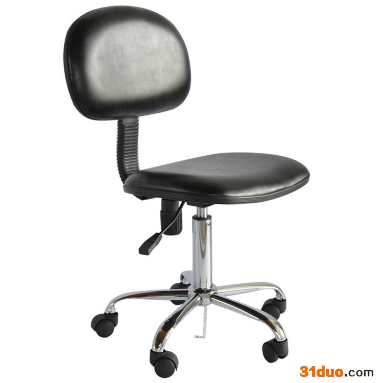苏州效通wzd-1003批发防静电椅PU皮革静电凳子滑轮椅子车间工作凳
