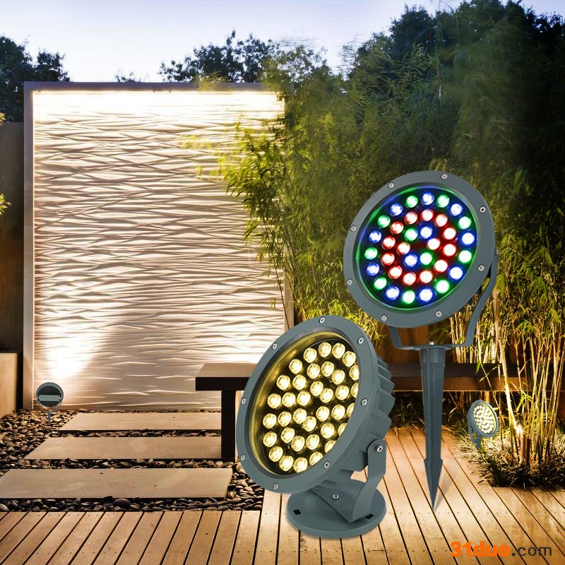 尧顺照明户外射灯照树灯插地灯园林绿化射景观灯