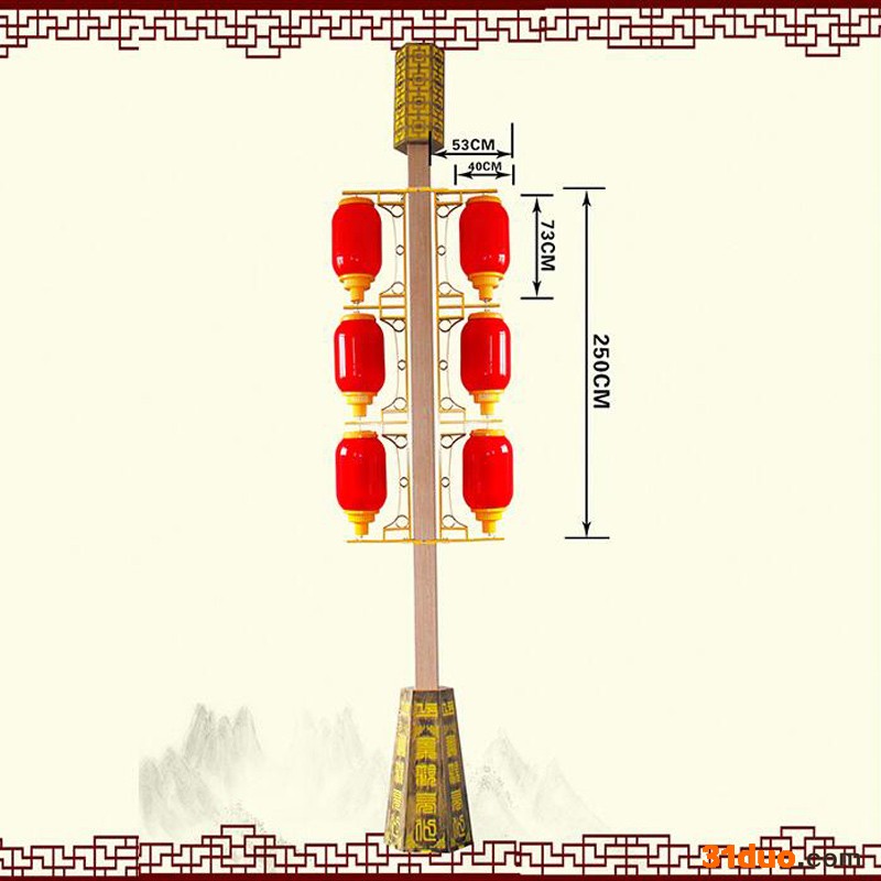 伊曼LED红灯笼灯 发光红灯笼厂家
