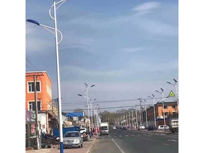 华科照明001太阳能路灯 LED路灯路灯杆灯杆广告的安装 路灯杆太阳能路灯厂家