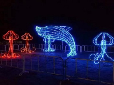 梦幻灯光节产品led图案造型灯led动物造型灯/led海豚造型灯/led天鹅造型灯承办大型灯光节活动