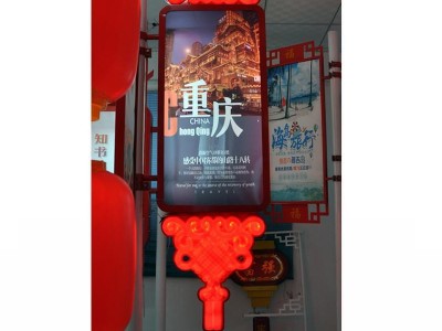 灯杆道旗灯箱马路两侧超薄灯杆灯箱社区电线杆广告灯箱厂家灯杆广告牌路杆发光灯箱