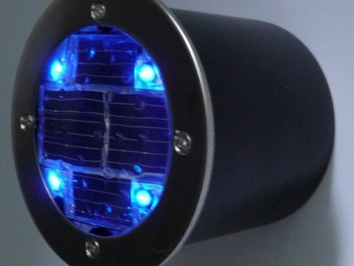 新款4灯太阳能地埋灯 太阳能道钉灯 圆形地埋灯 户外灯  直销