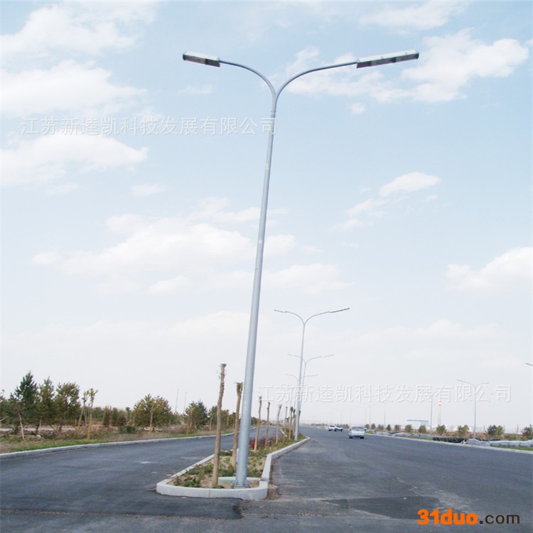 定制 双连杆城市路灯双臂道路照明灯 新型**道路双挑路灯杆 LED路灯