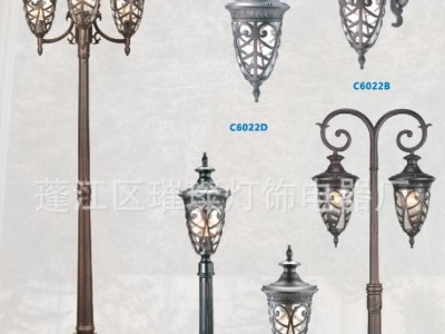 优惠直销双头压铸铝庭院灯 欧式庭院灯 现代庭院灯