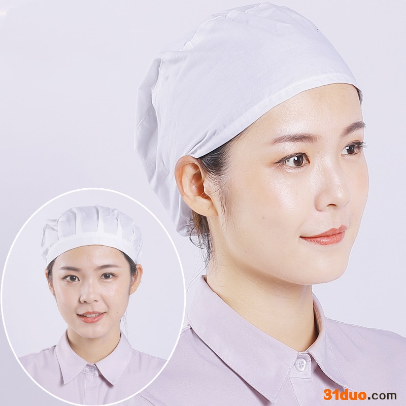 如春亦敏 卫生工作帽 白色医生护士帽子 福建卫生防尘帽厂家 纺织女工包头发头套批发价优