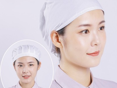 如春亦敏 卫生工作帽 白色医生护士帽子 福建卫生防尘帽厂家 纺织女工包头发头套批发价优