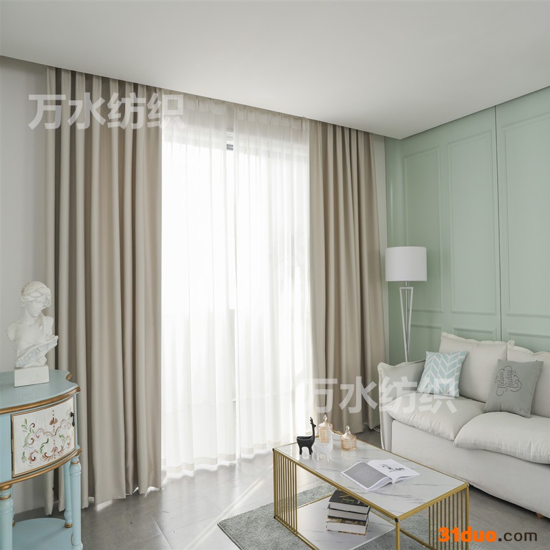 万水纺织 尼丝纺遮光布 工程布