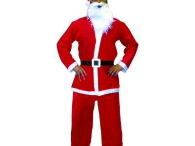 装饰圣诞品  服装圣诞 老人衣服无纺布 成人男晚会演出服饰
