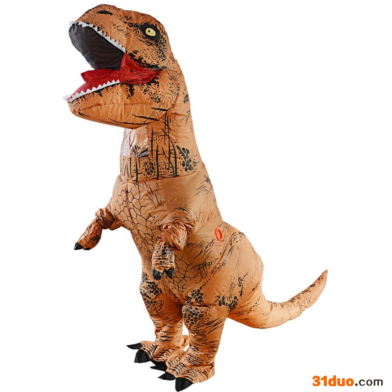 华昊玩具 充气服装圣诞节服饰行走卡通人偶亚马逊**充气霸王龙