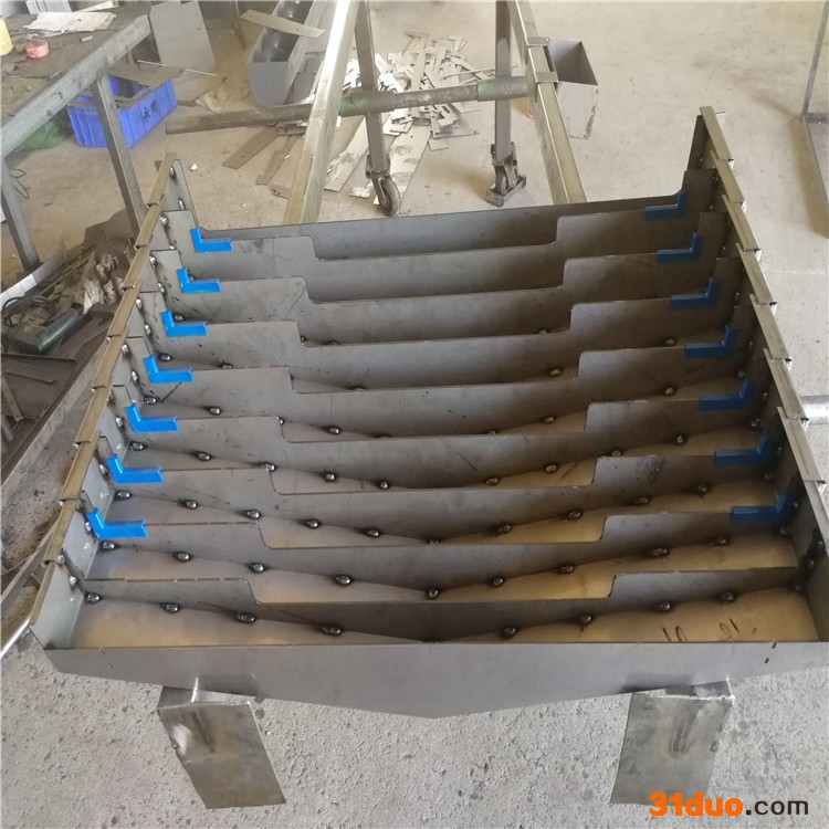 越进供应机床防护罩 钢板导轨防护罩 机床导轨挡铁屑拉板拖板 立卧式加工中心YX轴整套盖板拉罩 值得信赖