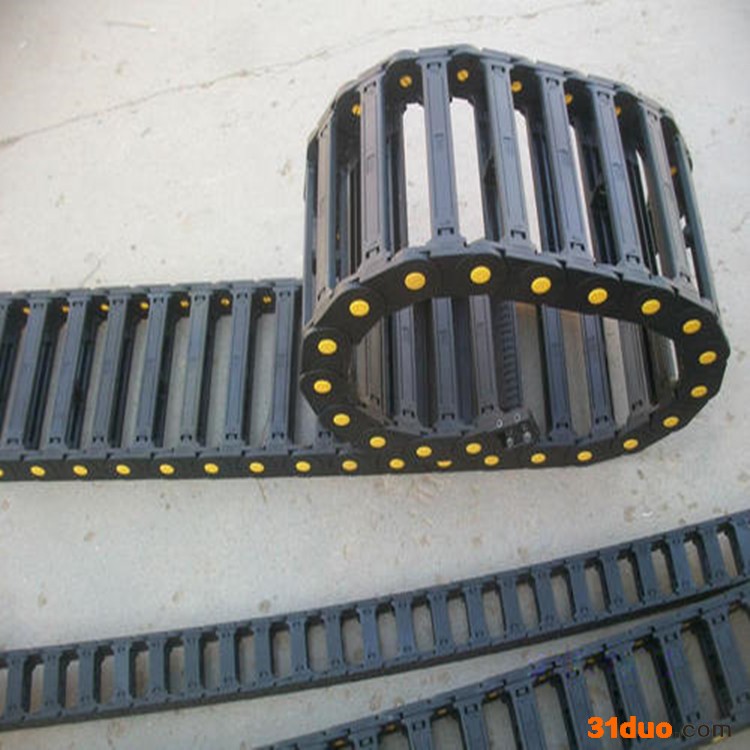 沧州宏泰机床定制增强尼龙拖链  全封闭机床塑料链条