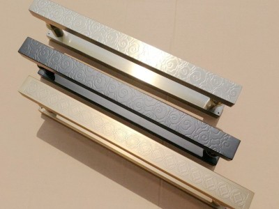 蚀刻小拉手  创意小执手 豪华淋浴房门把手   卫浴五金拉手配件