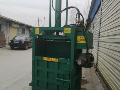 废品液压压块机 金佳立式废旧纸箱打包机 五金杂料立式压块机