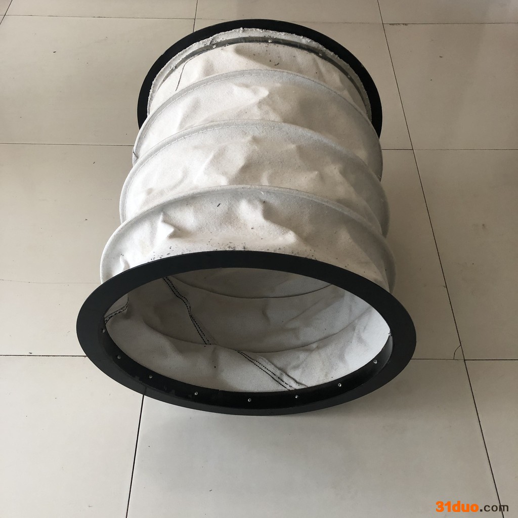 嘉隆定制 风机软连接 阻燃硅胶布 风机口排风软连接 机床防护罩