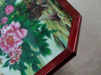 220*220白边红底福 板福门窗五金 板福 灯笼鱼福 双喜字花边板