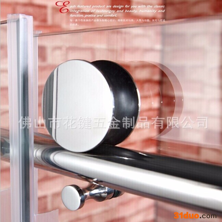 花键五金18B新品上市批发供应移门轨道滑轮玻璃门五金配件不锈钢吊轮