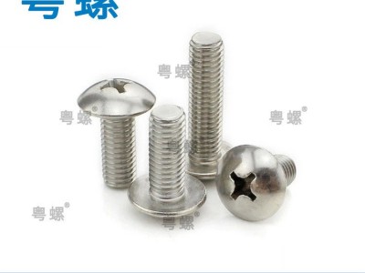 316不锈钢螺丝厂 深圳机钉 316大扁头机钉 粤螺五金螺丝厂 小螺丝