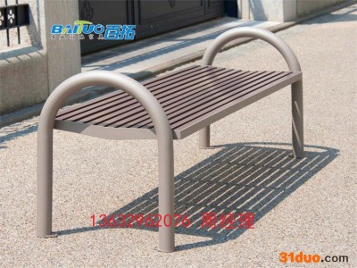 揭阳钢结构铁艺椅实木长椅 五金铁艺椅批发