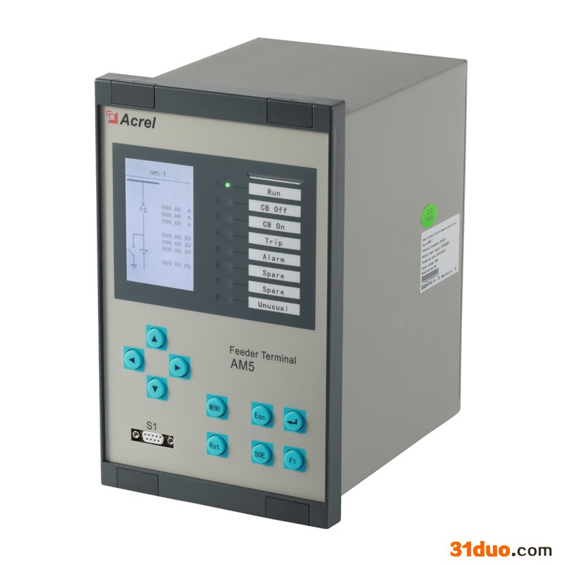 安科瑞AM5-B 线路保护装置带谐波闭锁 告警 跳闸