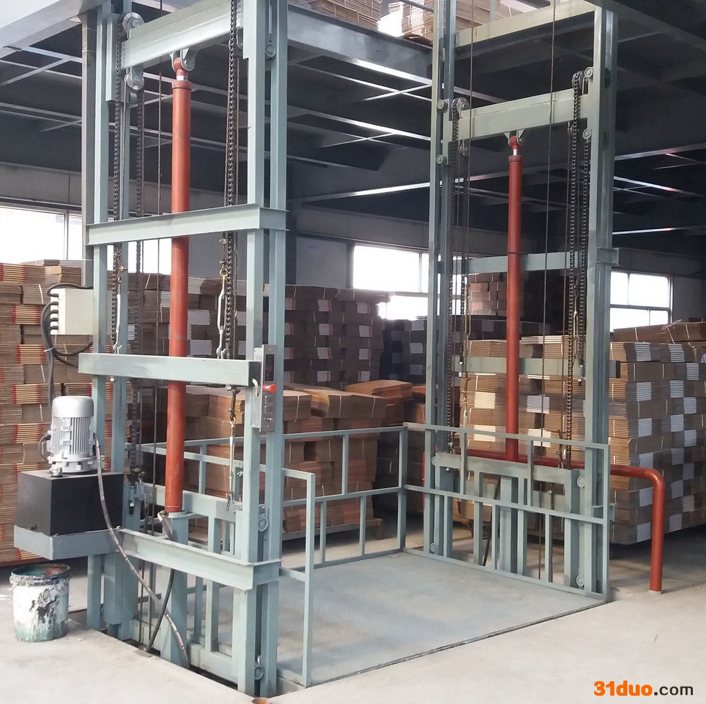 盛杰导轨式液压货梯 导轨液压货梯 导轨液压升降机 导轨式液压升降机