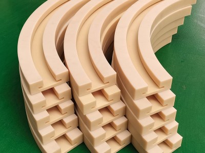 尼龙导轨 耐磨尼龙塑料导轨 输送设备用尼龙轨道滑轨 弧形尼龙导轨弯轨 尼龙滑轨 u型v型导轨