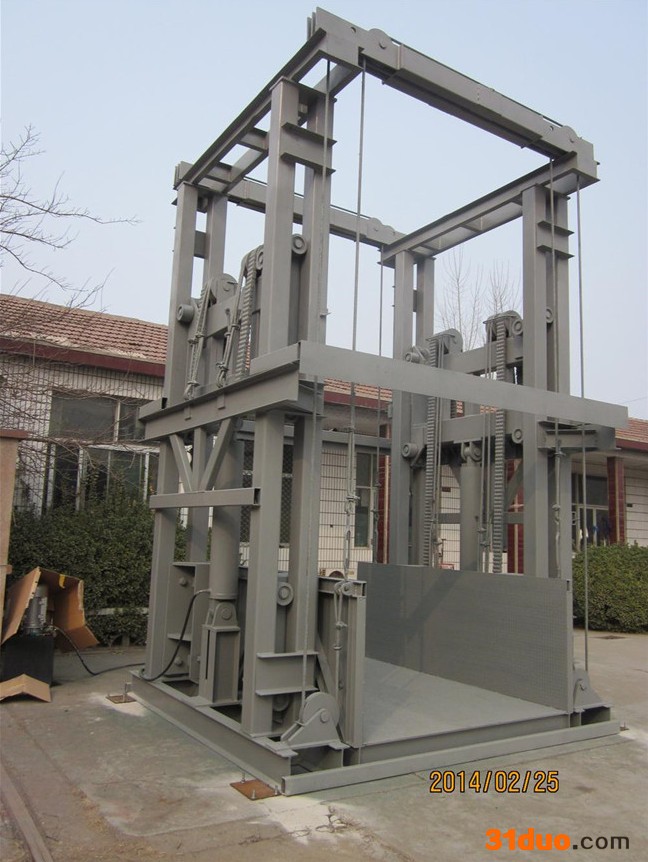 导轨式升降货梯 加工定做导轨式升降机 俊毅机械导轨式升降机价格