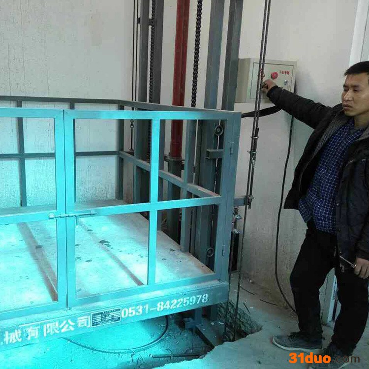 【久程】导轨式液压升降机 导轨升降货梯 导轨升降机 导轨式升降货梯