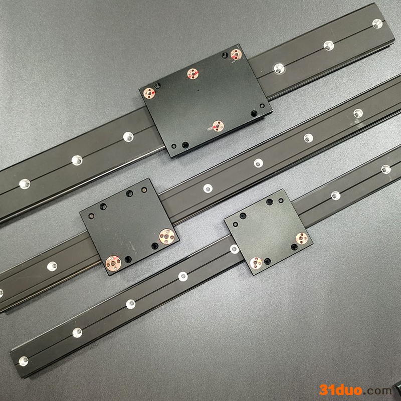微米传动OSG厂家直供外置双轴心高速抽屉导轨滑块铝合金导轨直线滑轨导轨定制