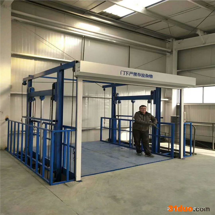 鼎通 液压导轨升降货梯 导轨式电动液压升降平台 导轨式升降机